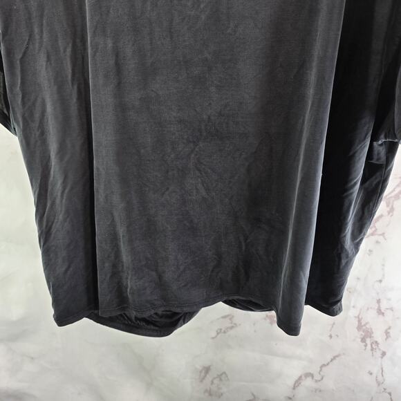 & Other Stories T Shirt Womens Medium 8 Black Blouse Twist Knot Front Stockholm - Picture 8 of 10